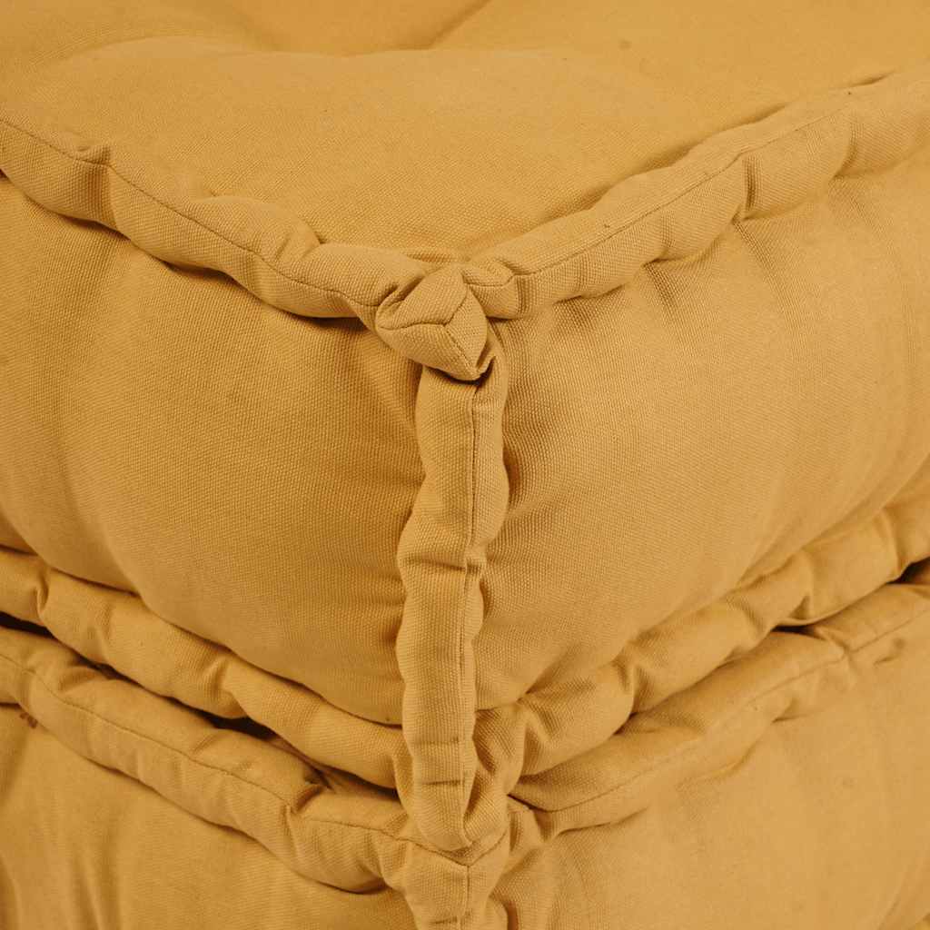 Divano Componibile Giallo 70x70x54 in Tessuto | homemem39