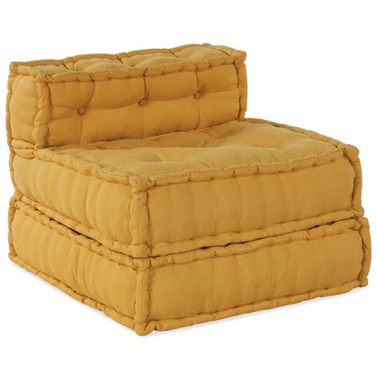 Divano Componibile Giallo 70x70x54 in Tessuto | homemem39