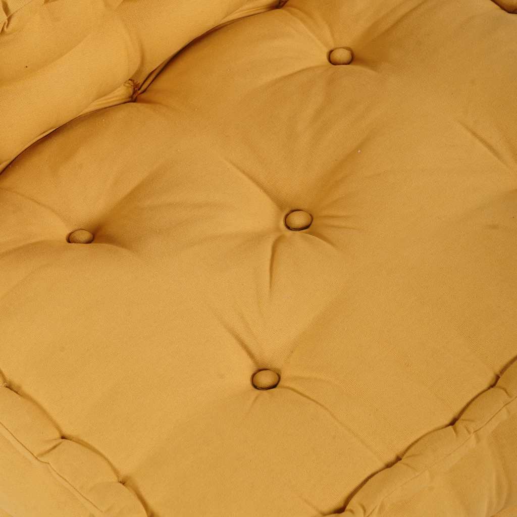 Divano Componibile Giallo 70x70x54 in Tessuto