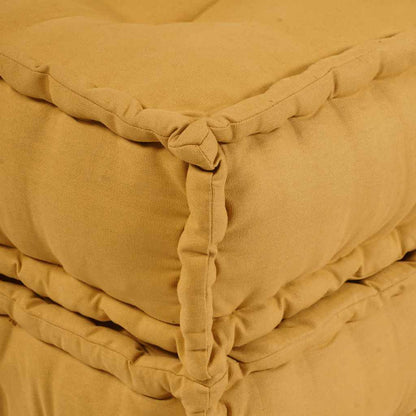 Divano Componibile Giallo 70x70x36 in Tessuto | homemem39