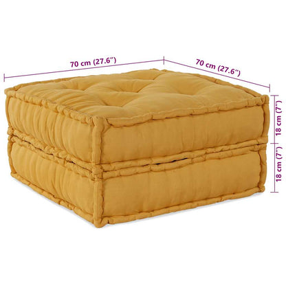 Divano Componibile Giallo 70x70x36 in Tessuto | homemem39