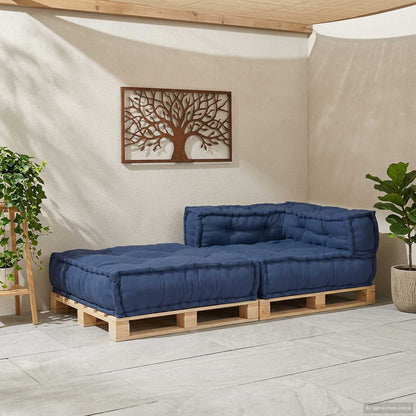 Unità di Divano Modulare Indaco 70 x 70 x 56 cm Tessuto | homemem39