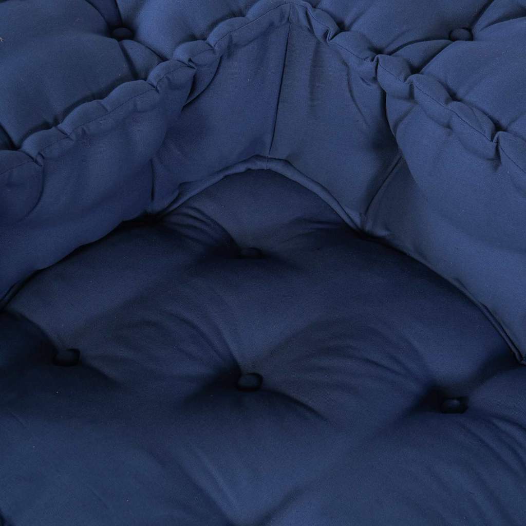 Unità di Divano Modulare 3 pcs Indaco 140 x 70 x 36 cm Tessuto | homemem39