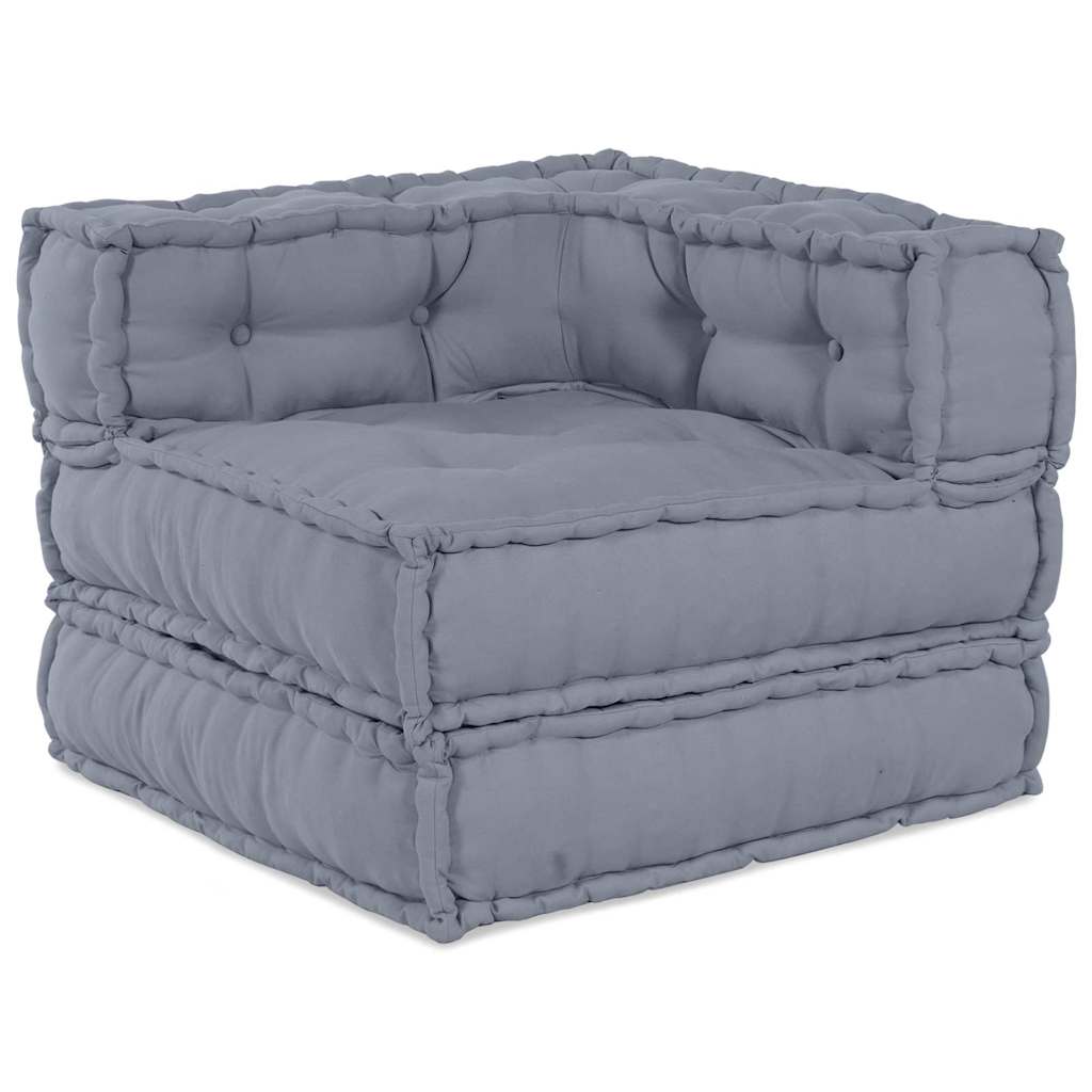 Unità di Divano Modulare Grigio 70 x 70 x 56 cm Tessuto | homemem39