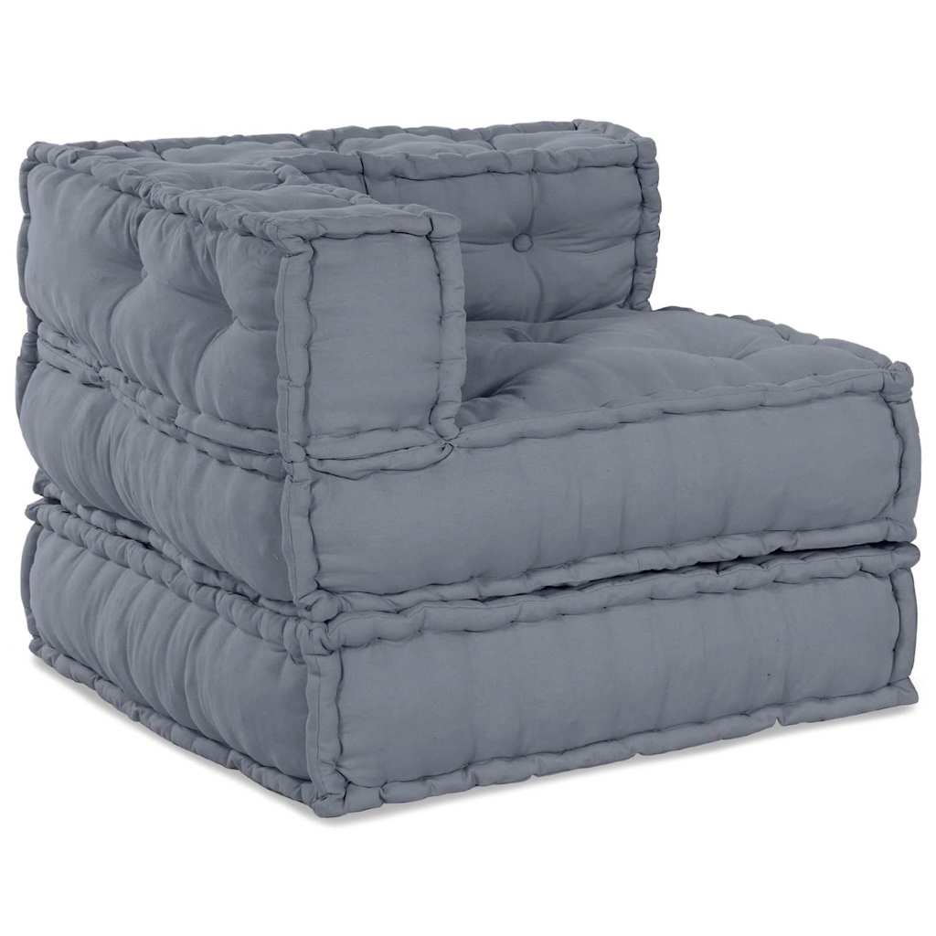 Unità di Divano Modulare Grigio 70 x 70 x 56 cm Tessuto | homemem39