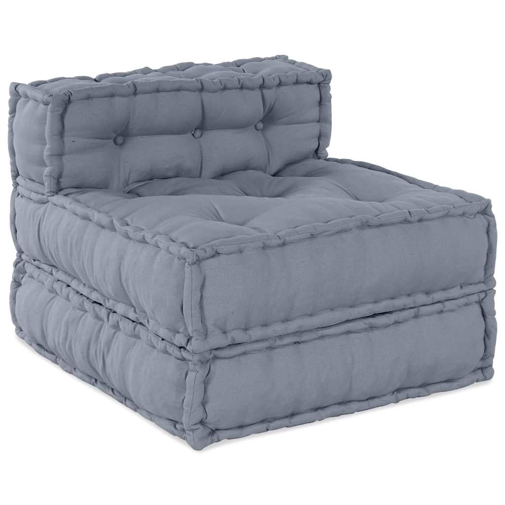 Unità di Divano Modulare Grigio 70 x 70 x 56 cm Tessuto | homemem39
