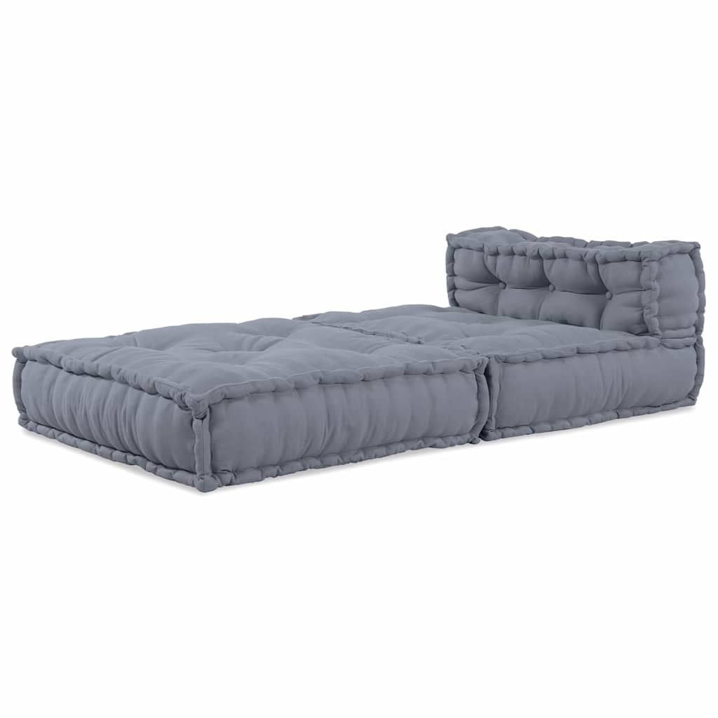 Unità di Divano Modulare Grigio 70 x 70 x 56 cm Tessuto | homemem39