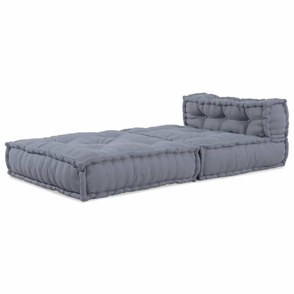 Unità di Divano Modulare Grigio 70 x 70 x 56 cm Tessuto | homemem39