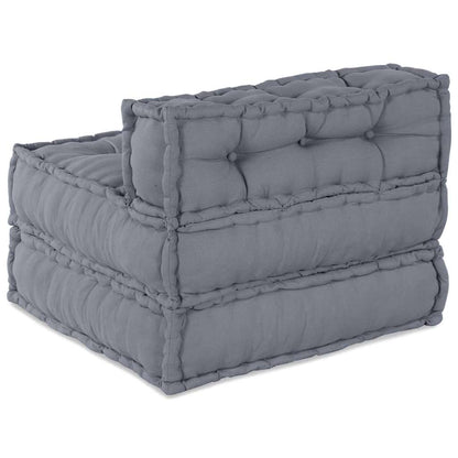 Unità di Divano Modulare Grigio 70 x 70 x 56 cm Tessuto
