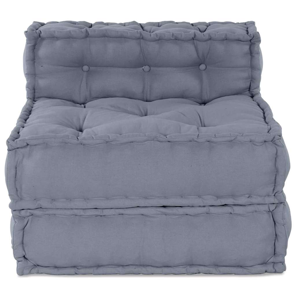 Unità di Divano Modulare Grigio 70 x 70 x 56 cm Tessuto | homemem39