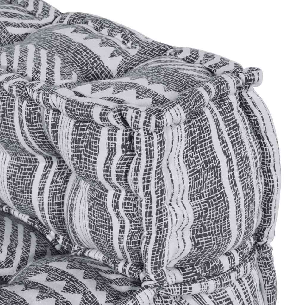 Unità di Divano Modulare Stampa Grigia 70 x 70 x 56 cm Tessuto | homemem39