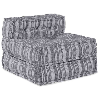 Unità di Divano Modulare Stampa Grigia 70 x 70 x 56 cm Tessuto | homemem39