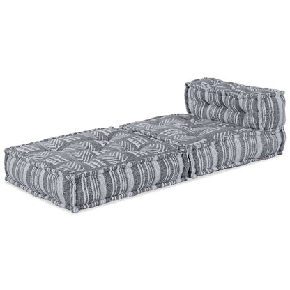 Unità di Divano Modulare Stampa Grigia 70 x 70 x 56 cm Tessuto | homemem39