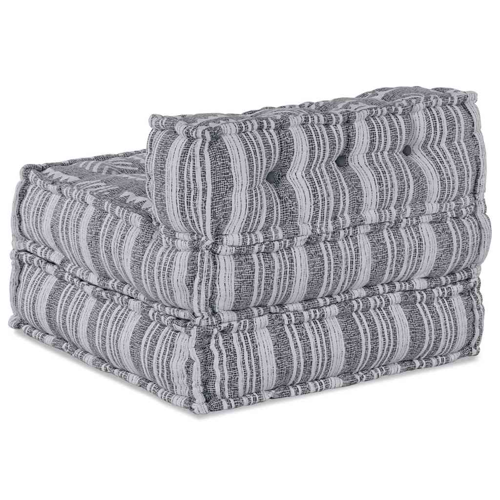 Unità di Divano Modulare Stampa Grigia 70 x 70 x 56 cm Tessuto | homemem39