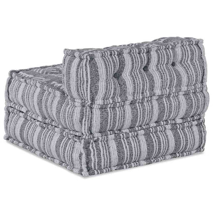 Unità di Divano Modulare Stampa Grigia 70 x 70 x 56 cm Tessuto | homemem39