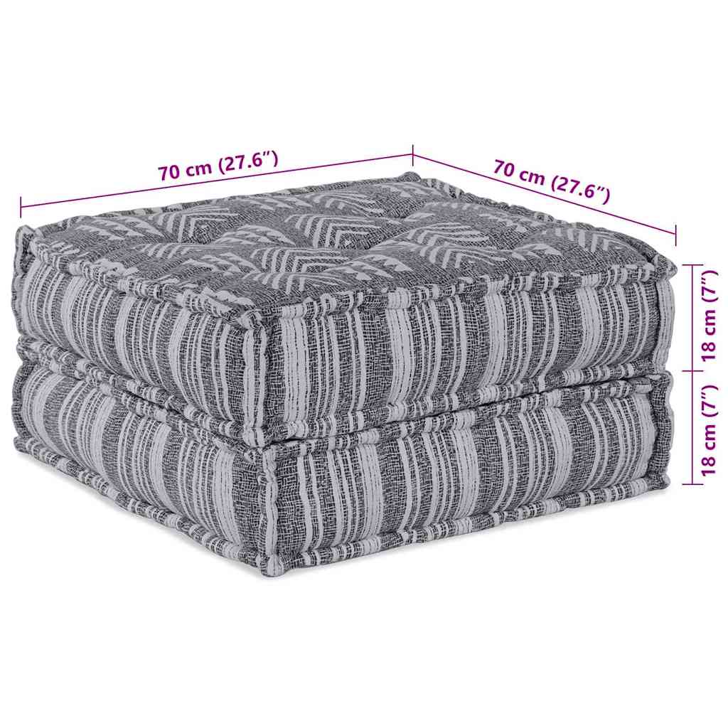Unità di Divano Modulare Stampa Grigia 70 x 70 x 36 cm Tessuto | homemem39
