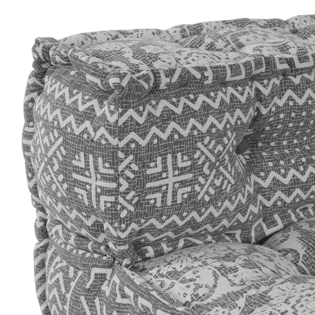 Unità di Divano Modulare Grigio Chiaro 70 x 70 x 56 cm Tessuto | homemem39