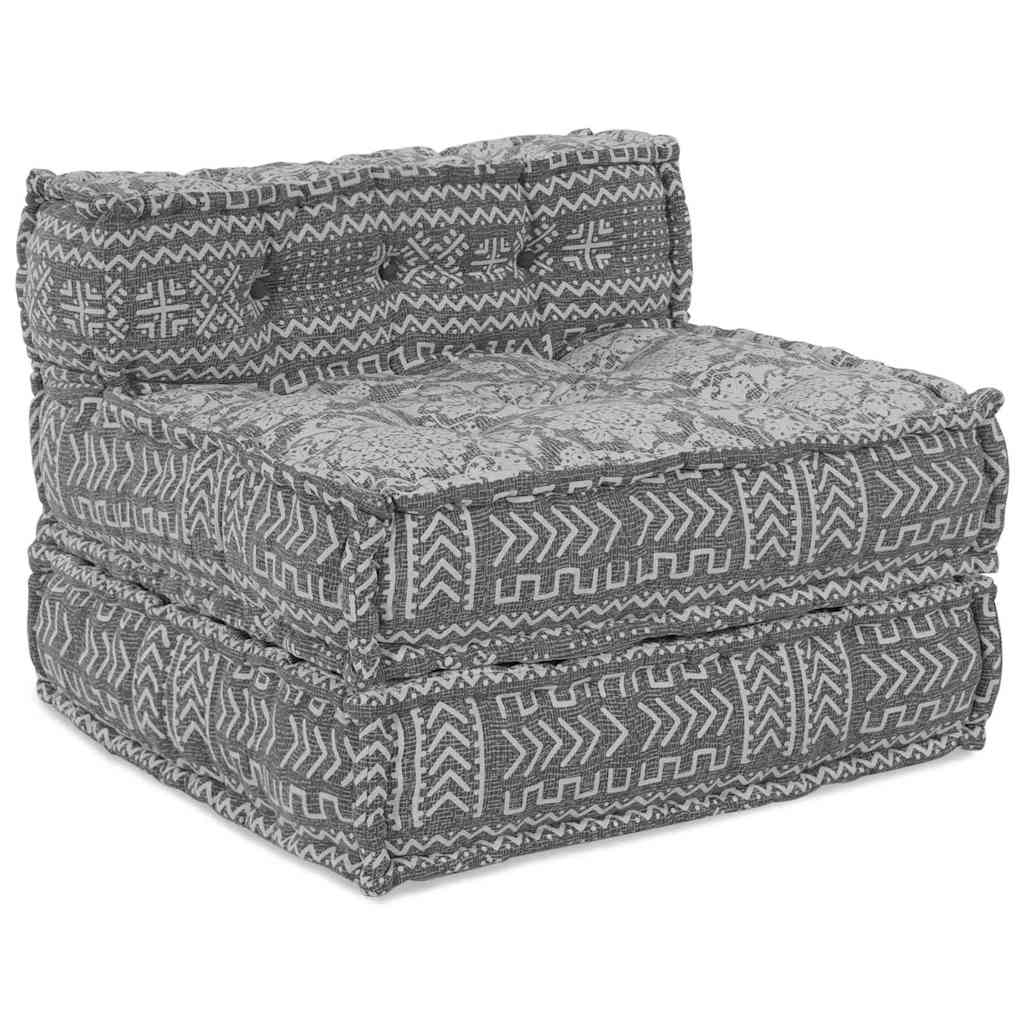 Unità di Divano Modulare Grigio Chiaro 70 x 70 x 56 cm Tessuto | homemem39