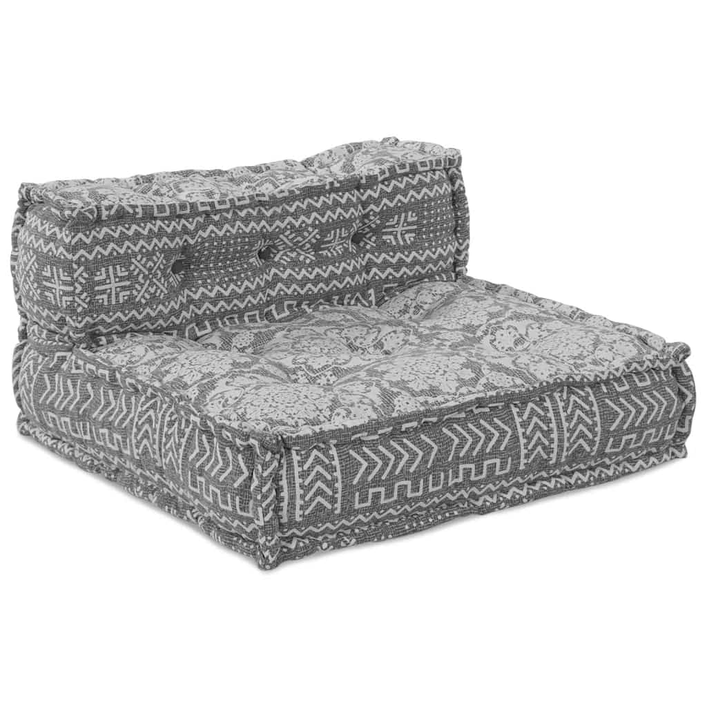 Unità di Divano Modulare Grigio Chiaro 70 x 70 x 56 cm Tessuto | homemem39