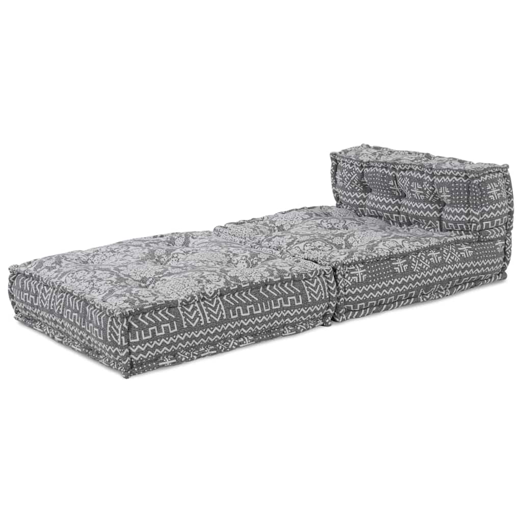 Unità di Divano Modulare Grigio Chiaro 70 x 70 x 56 cm Tessuto | homemem39