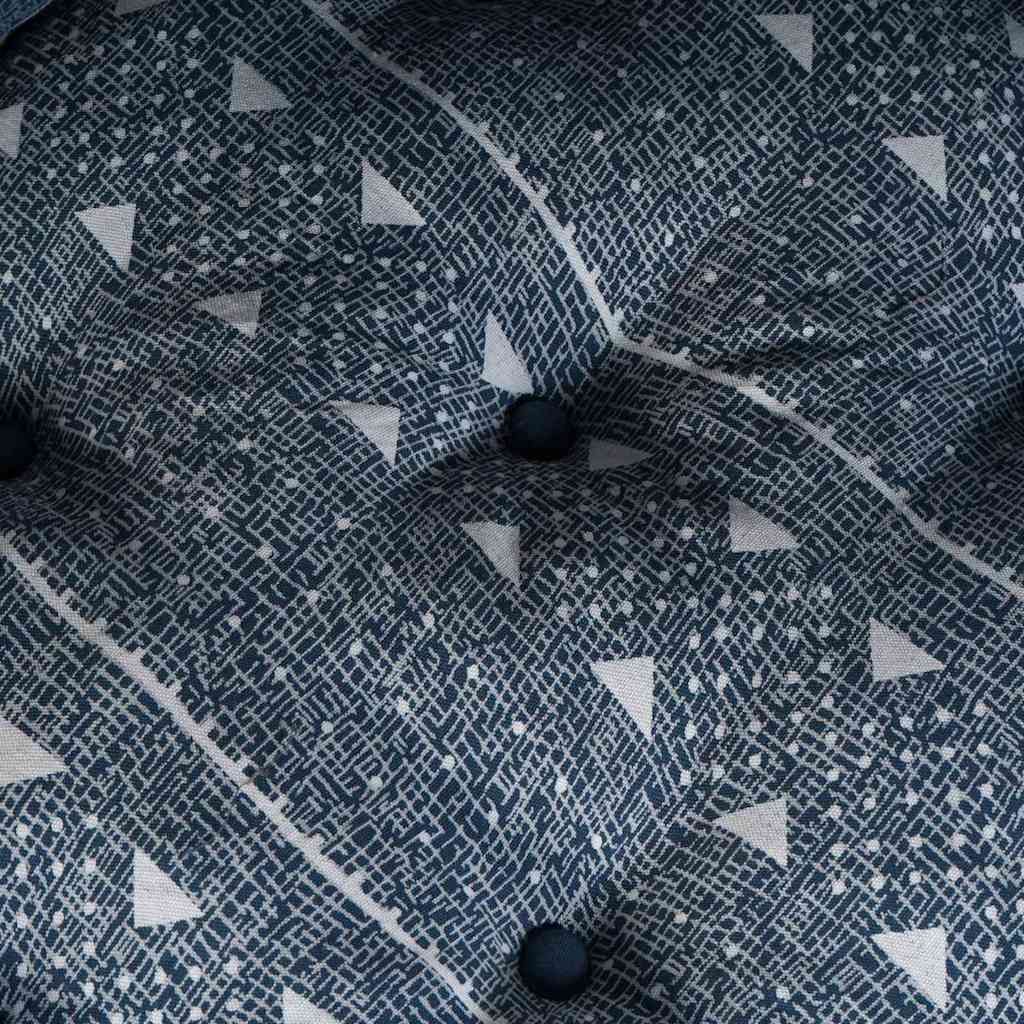 Unità di Divano Modulare Stampa Indigo 70 x 70 x 56 cm Tessuto | homemem39