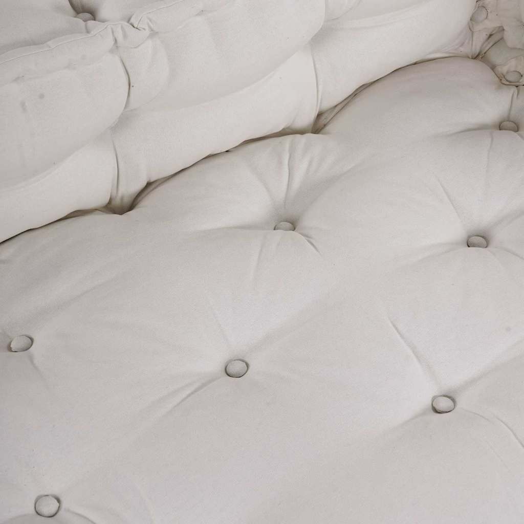 Cuscino per Divano Pallet 3 pcs Crema 120 x 80 x 34 cm Tessuto | homemem39