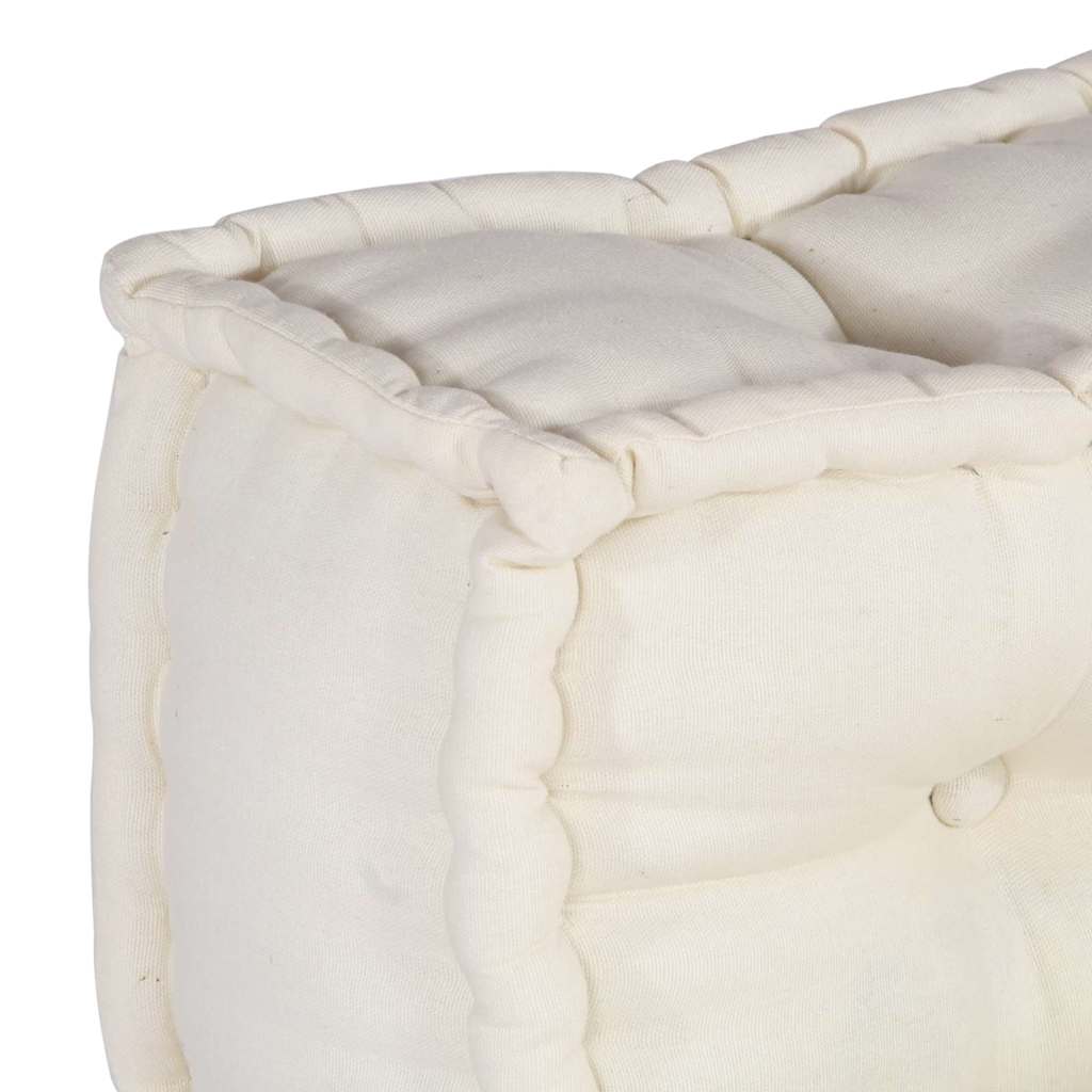 Cuscino per Divano Pallet 2 pcs Crema 120 x 80 x 38 cm Tessuto | homemem39