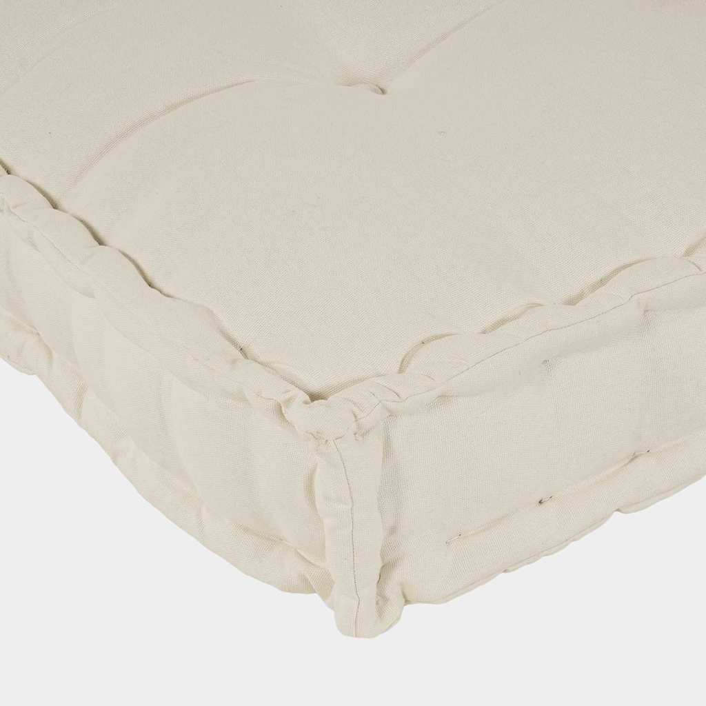 Cuscino per Divano Pallet 2 pcs Crema 120 x 80 x 38 cm Tessuto | homemem39