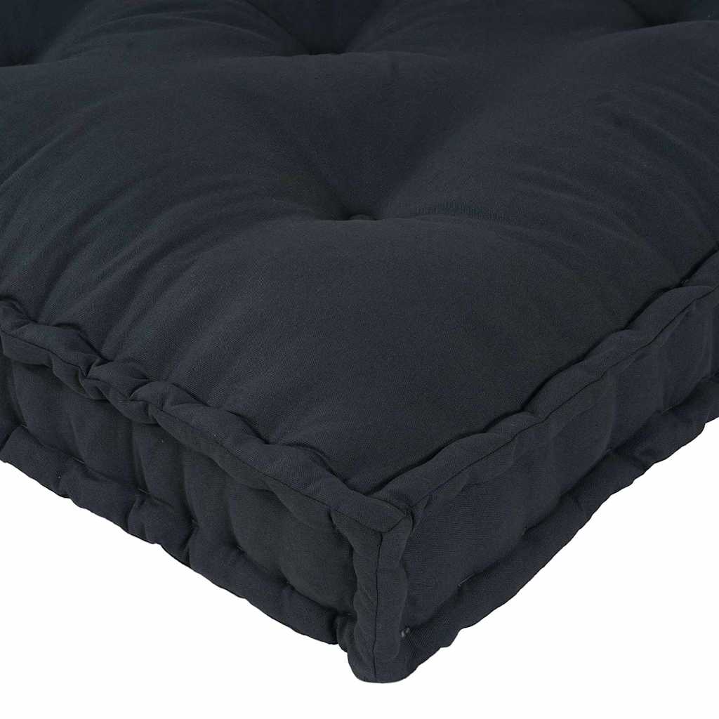 Cuscino per Divano Pallet Antracite 120 x 80 x 12 cm Tessuto | homemem39