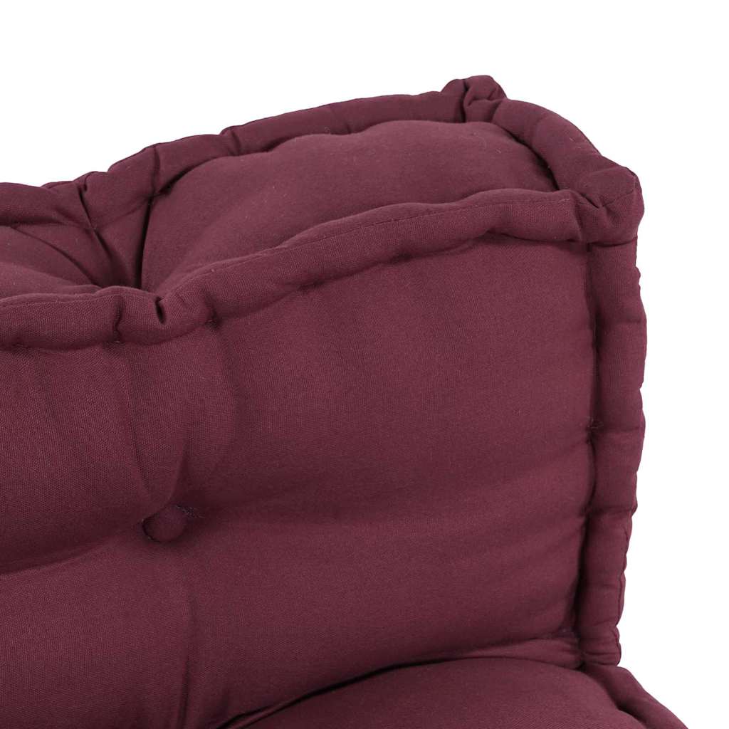 Cuscino per Divano Pallet 2 pcs Bordeaux 120 x 80 x 38 cm