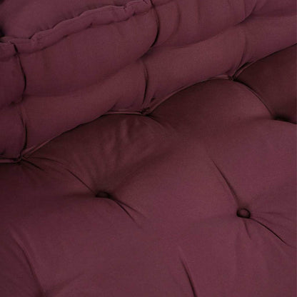 Cuscino per Divano Pallet 2 pcs Bordeaux 120 x 80 x 38 cm | homemem39