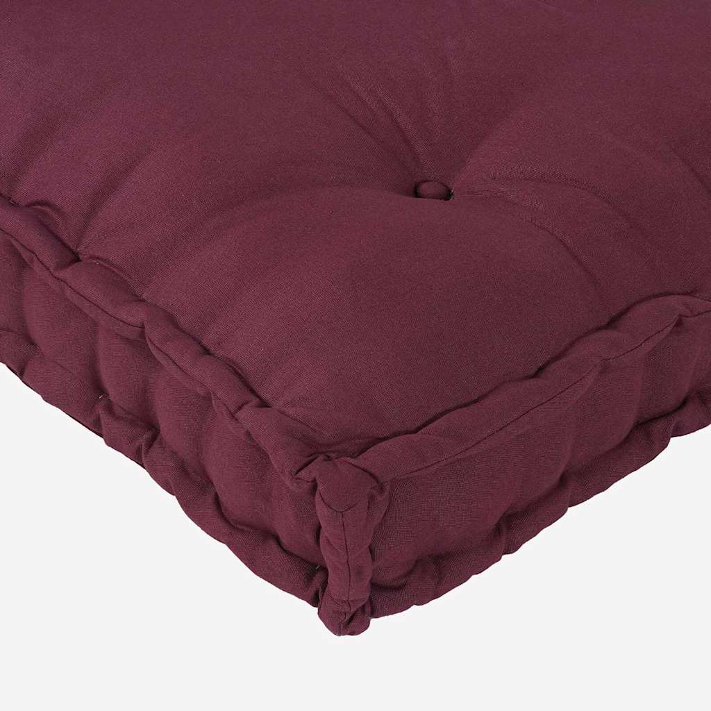 Cuscino per Divano Pallet 2 pcs Bordeaux 120 x 80 x 38 cm | homemem39