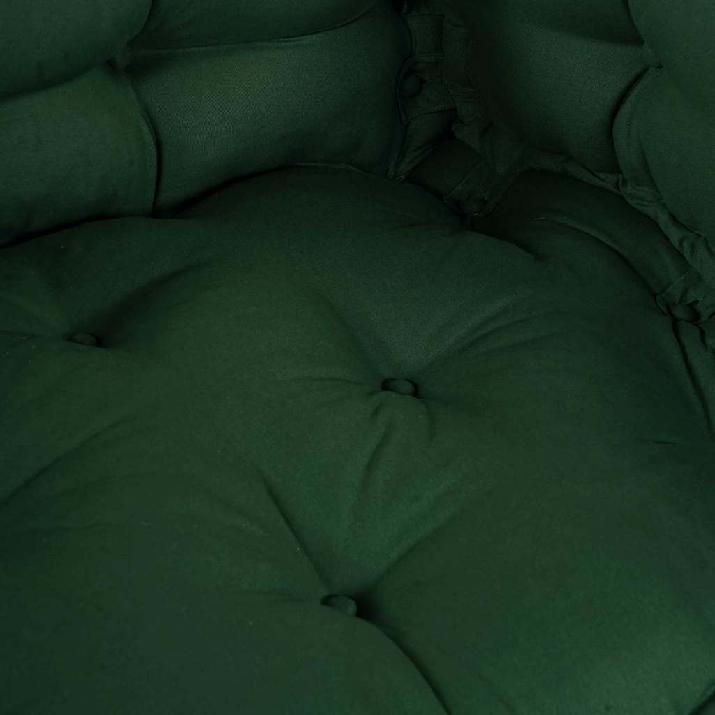 Cuscino per Divano Pallet 3 pcs Verde 120 x 80 x 38 cm Tessuto | homemem39
