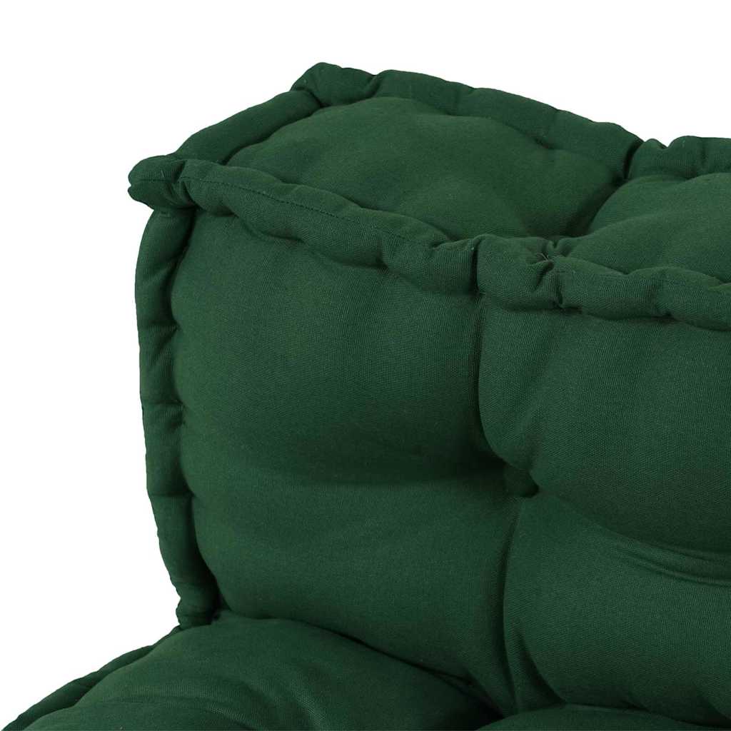 Cuscino per Divano Pallet 2 pcs Verde 120 x 80 x 38 cm Tessuto | homemem39