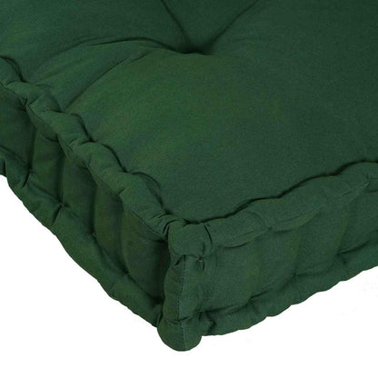 Cuscino per Divano Pallet 2 pcs Verde 120 x 80 x 38 cm Tessuto | homemem39