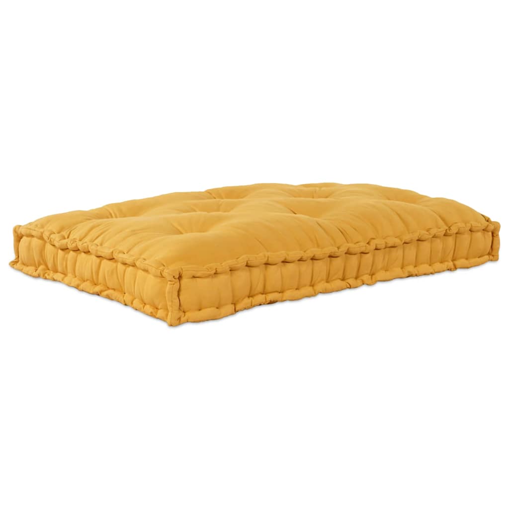 Cuscino per Divano Pallet Giallo 120 x 80 x 12 cm Tessuto | homemem39