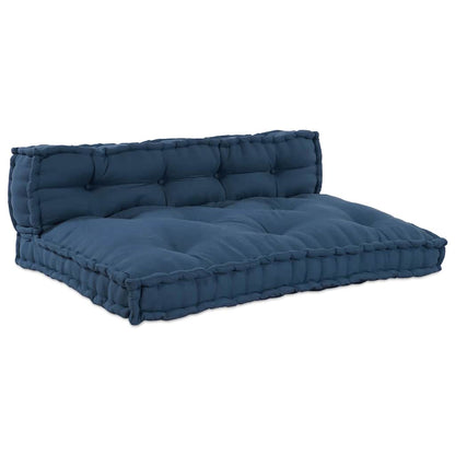 Cuscino per Divano Pallet 2 pcs Indaco 120 x 80 x 38 cm Tessuto | homemem39