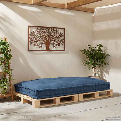 Cuscino per Divano Pallet Indaco 120 x 80 x 12 cm Tessuto | homemem39