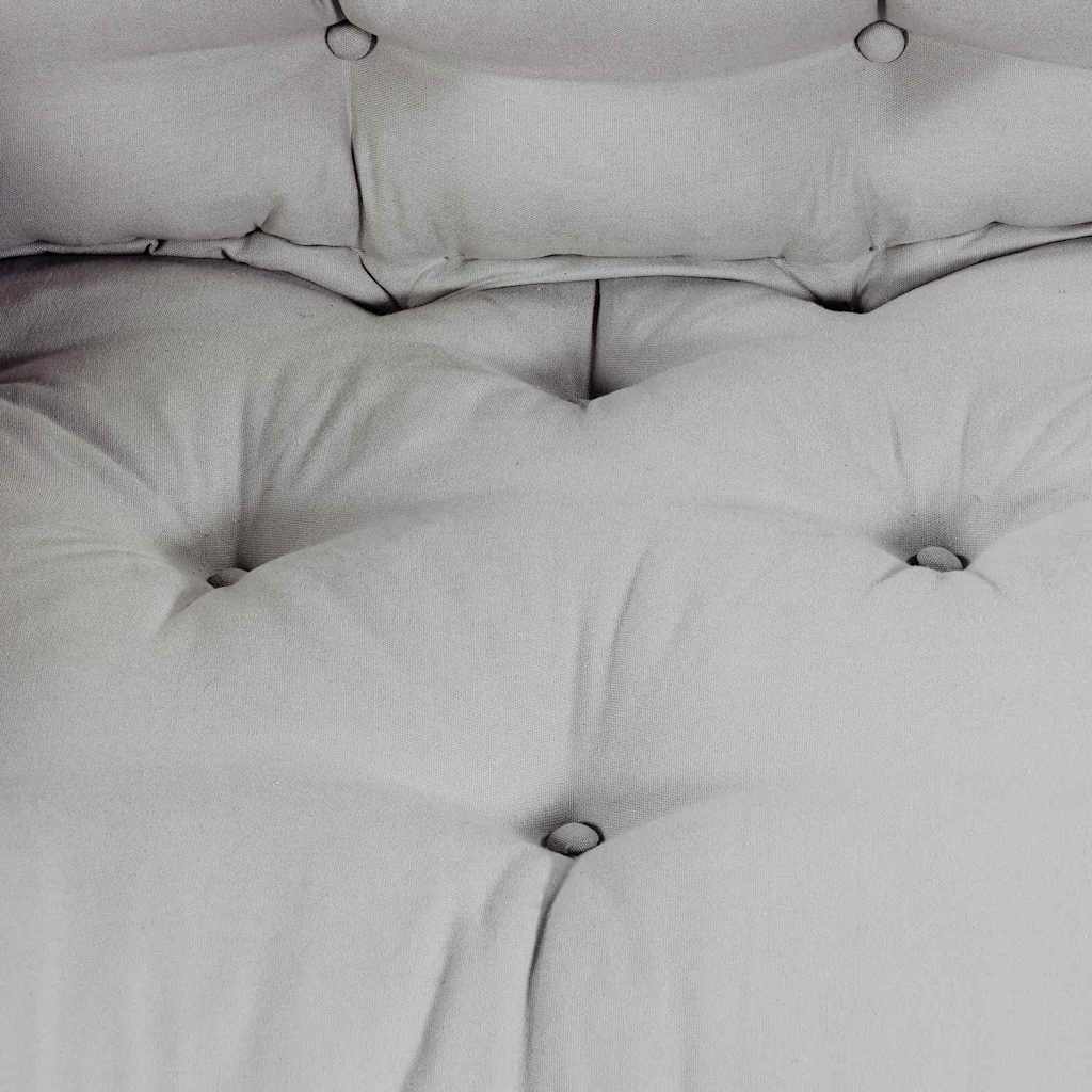 Cuscino per Divano 3 pcs Grigio Tessuto