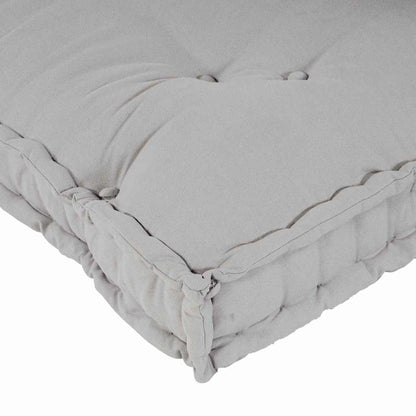 Cuscino per Divano Pallet 3 pcs Grigio 120 x 80 x 38 cm Tessuto
