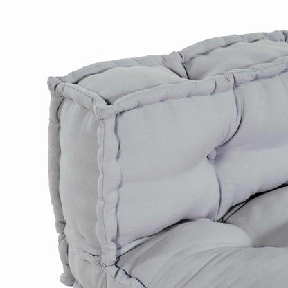 Cuscino per Divano Pallet 2 pcs Grigio 120 x 80 x 38 cm Tessuto | homemem39