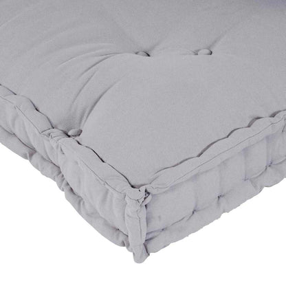 Cuscino per Divano Pallet 2 pcs Grigio 120 x 80 x 38 cm Tessuto | homemem39