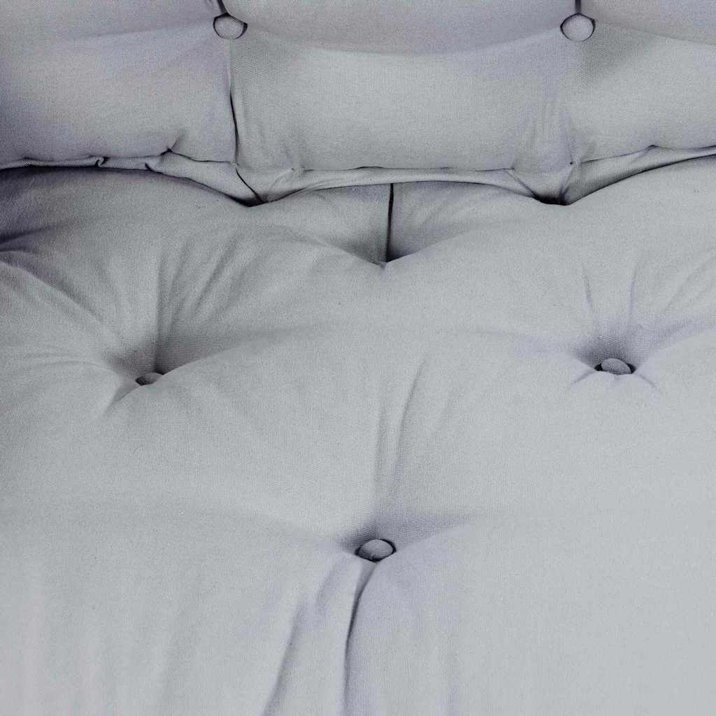 Cuscino per Divano Grigio 120 x 80 x 12 cm Tessuto