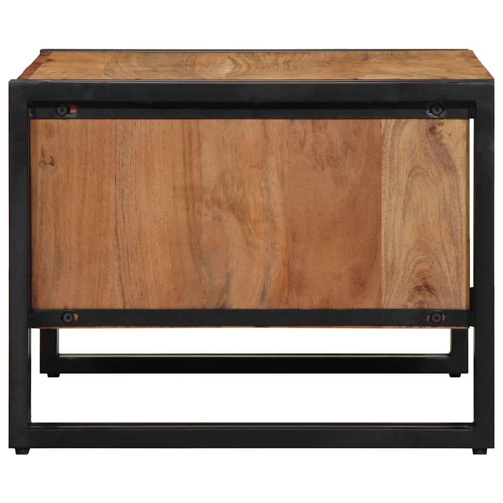 Tavolino da Salotto 70x50x38 cm Legno Massello di Acacia | homemem39