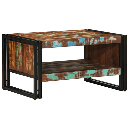 Tavolino Salotto Multicolore 70x50x38cm Legno Massello Recupero | homemem39