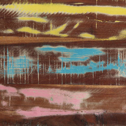 Tavolino Salotto Multicolore 70x50x38cm Legno Massello Recupero