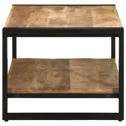 Tavolino da Salotto 90x50x38 cm Legno Massello di Mango Grezzo | homemem39