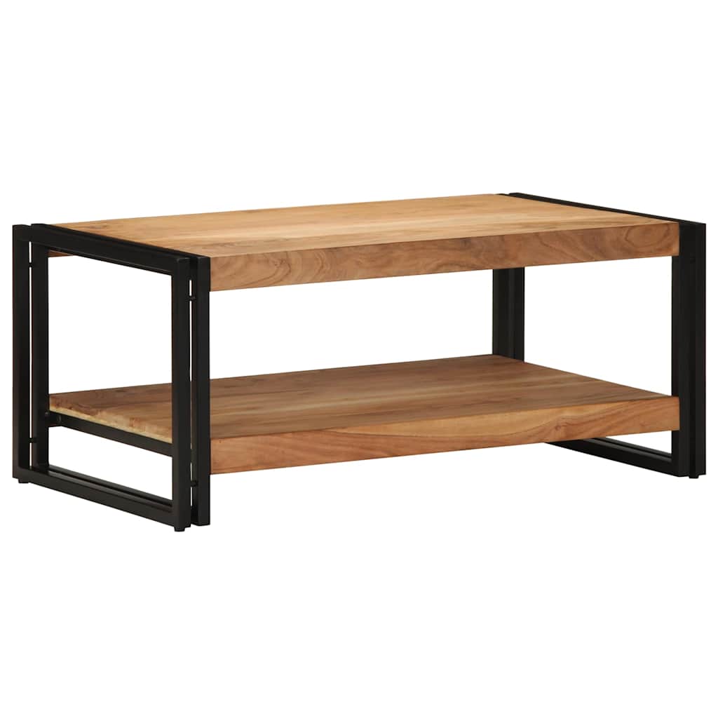 Tavolino da Salotto 90x50x38 cm Legno Massello di Acacia | homemem39