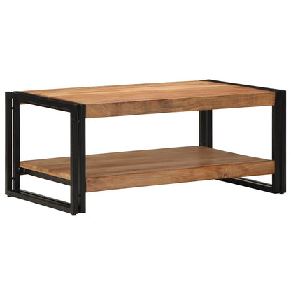 Tavolino da Salotto 90x50x38 cm Legno Massello di Acacia | homemem39