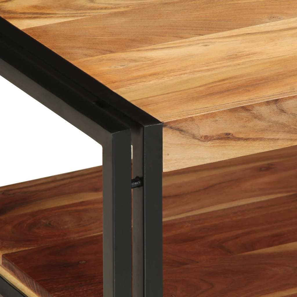 Tavolino da Salotto 90x50x38 cm Legno Massello di Acacia | homemem39